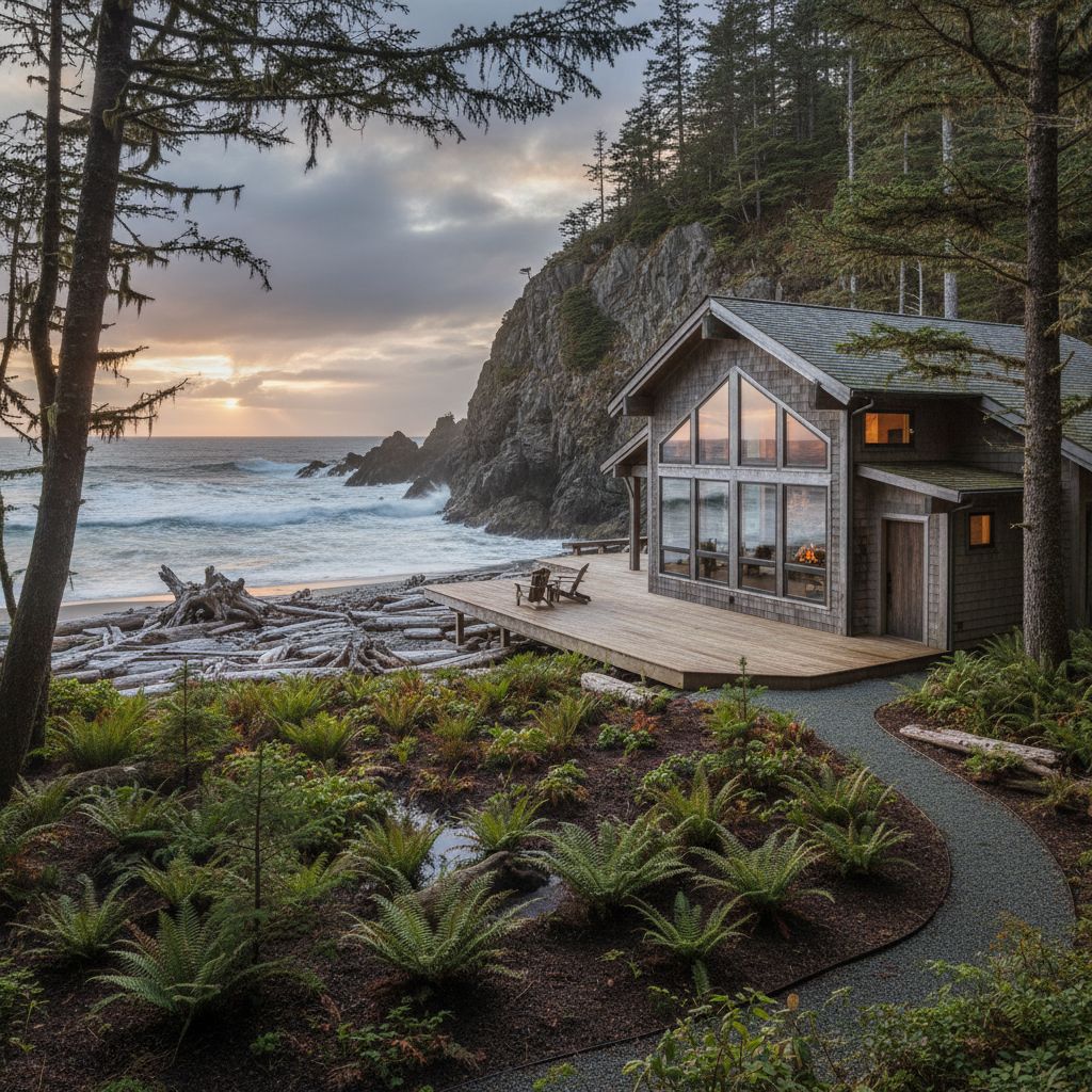 Embracing Nature: A Dream Beach House on the Rugged Pacific Coast