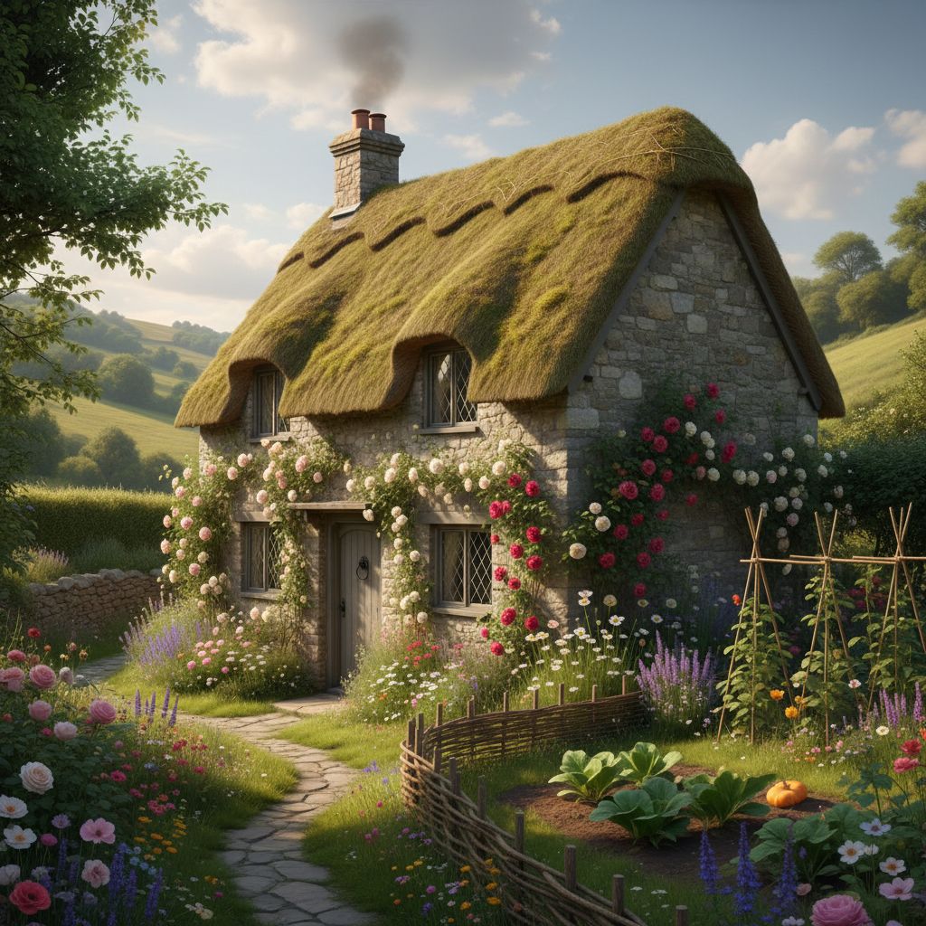 A Dream Retreat: Embracing Rustic Elegance in a Stone Cottage