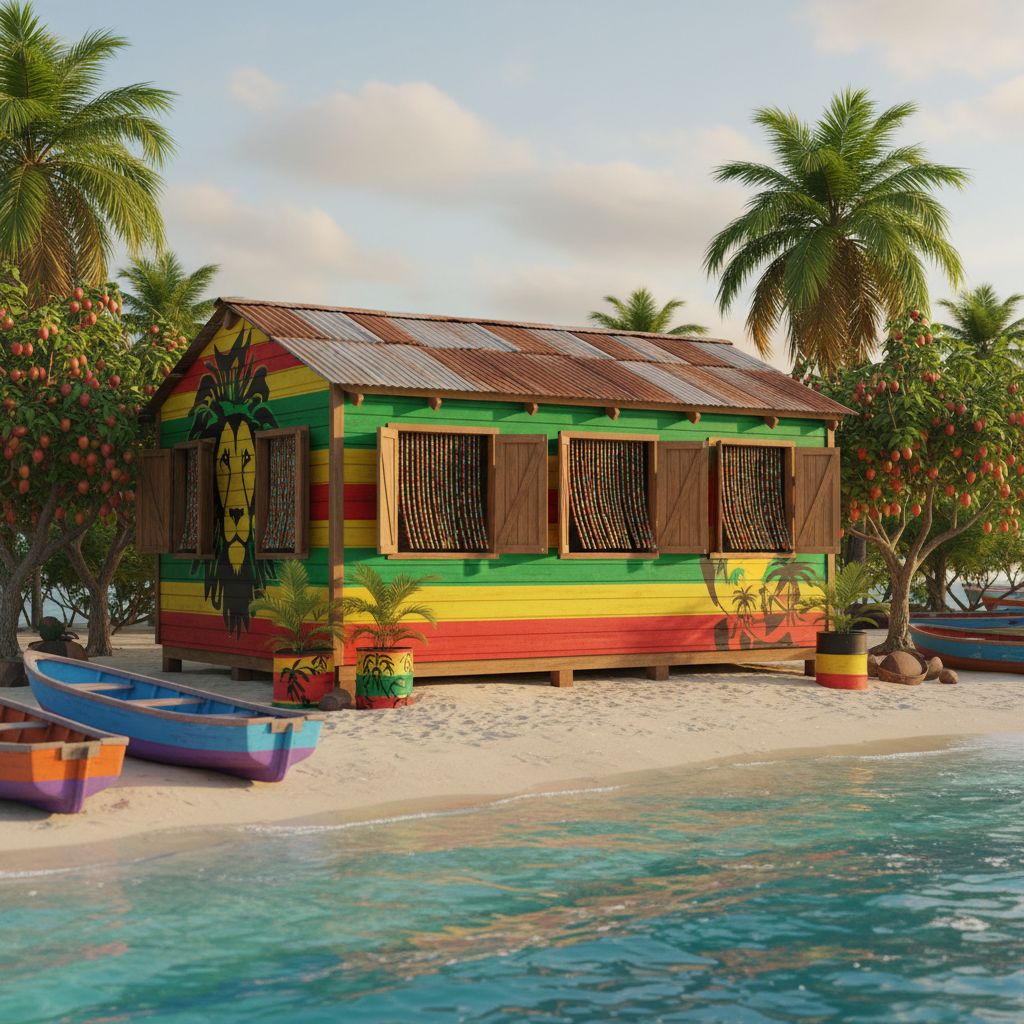 Embracing Paradise: The Vibrant Essence of a Jamaican Beach Hut Dream Home