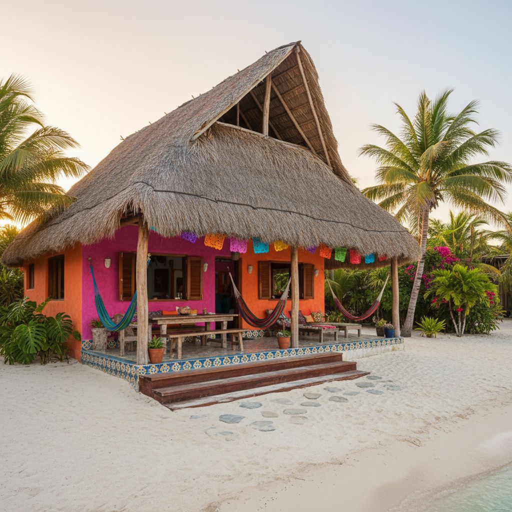 Tropical Dreams: A Colorful Mexican Beach Casa in Tulum