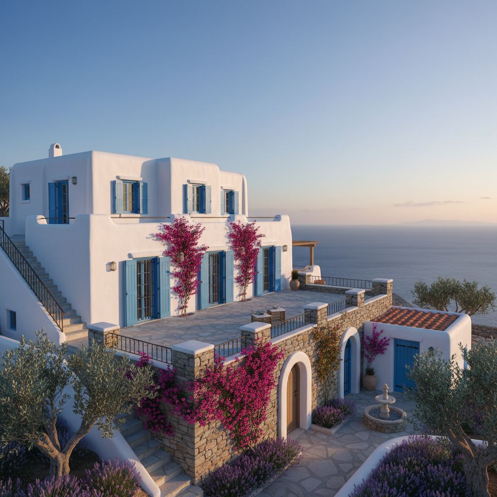 Mediterranean Dream: A Seaside Villa Transcending Time
