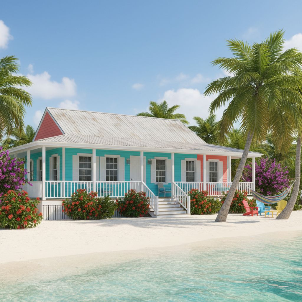 A Tropical Haven: The Enchantment of a Caribbean Beach Cottage